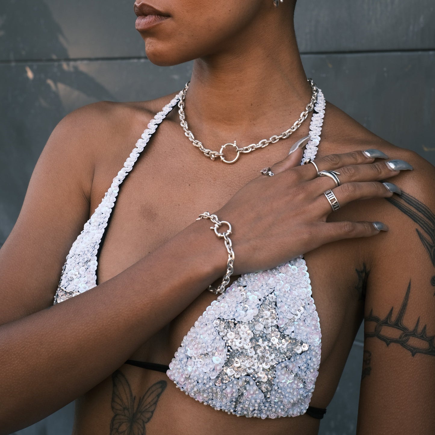 Cosmic Cowgirl Triangle Crop