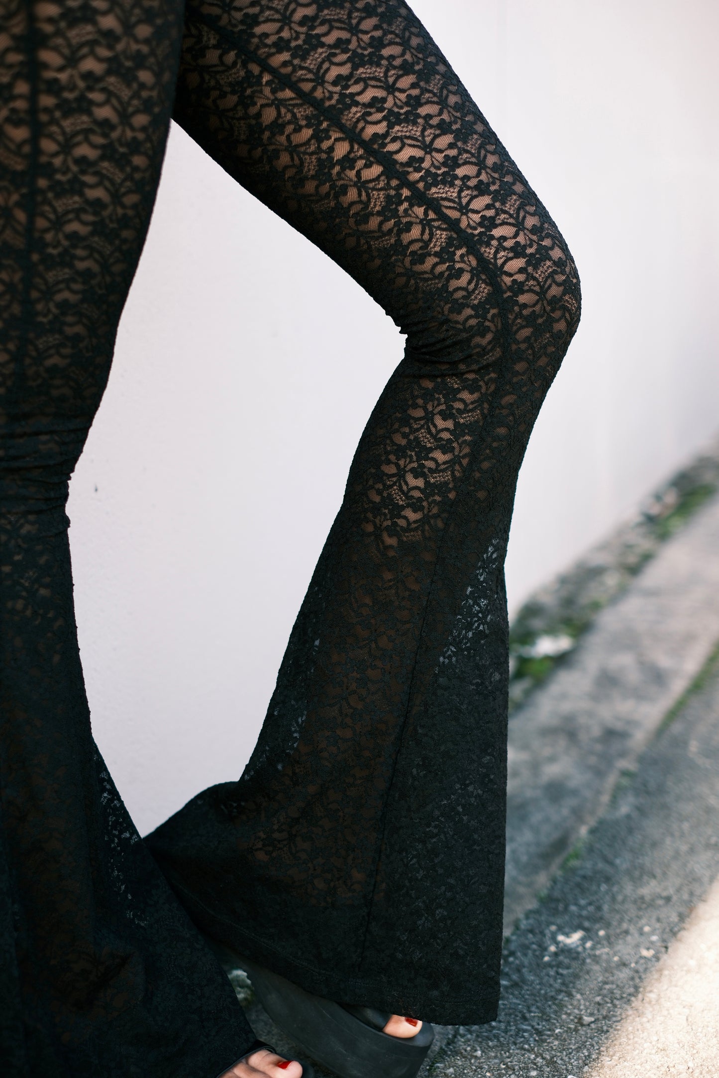 EVOLVE Lace Flares - Black