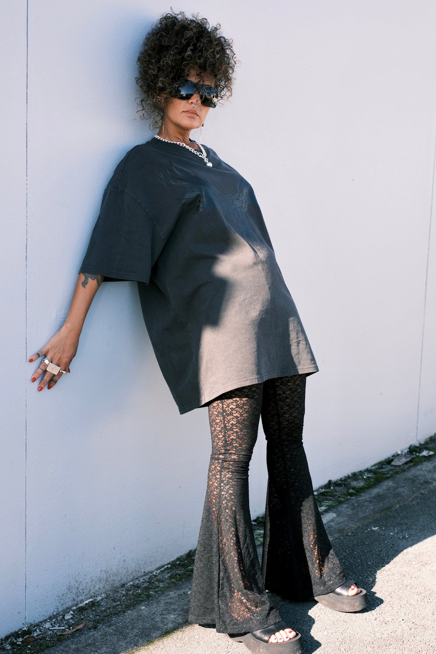 EVOLVE Lace Flares - Black