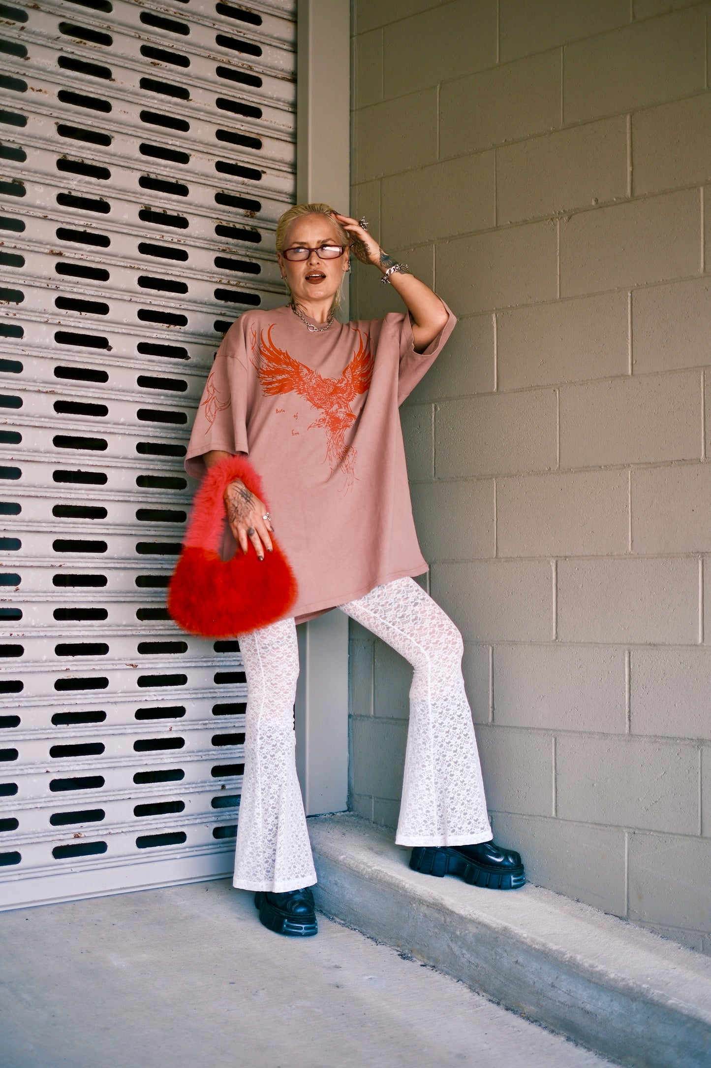 Phoenix Tee - Dusty Pink