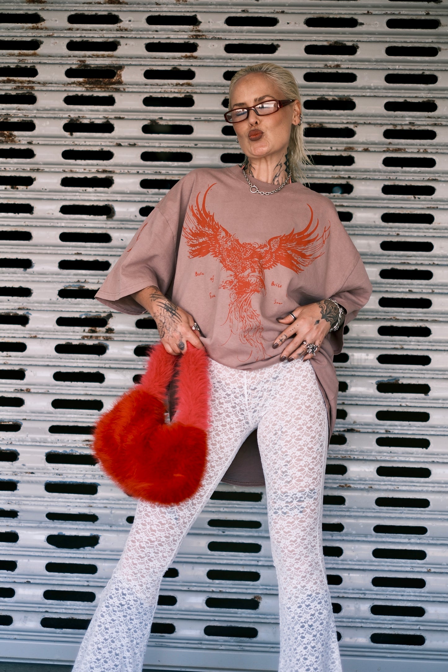 Phoenix Tee - Dusty Pink