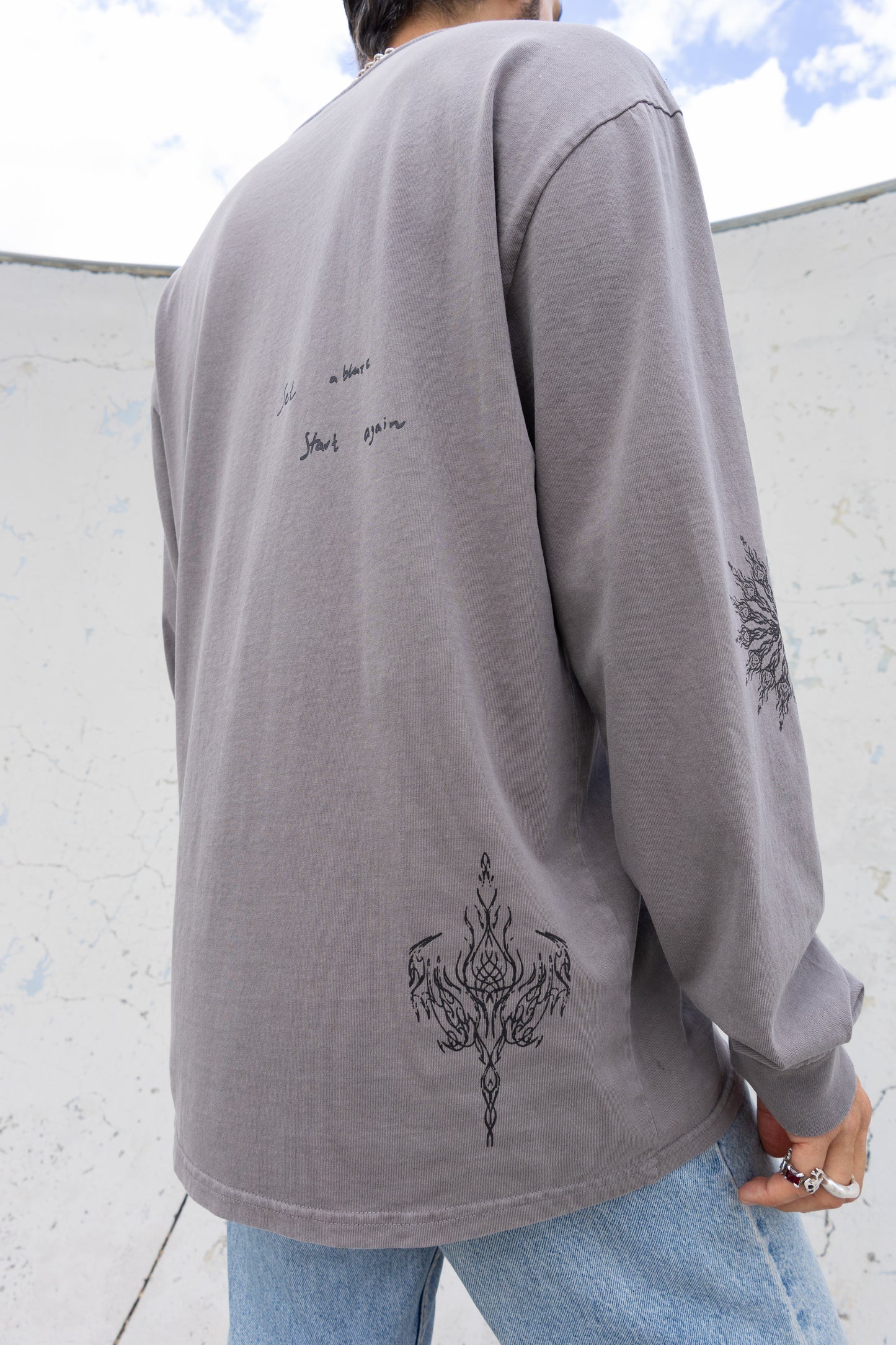 PRE ORDER Phoenix LS Tee - Faded Grey