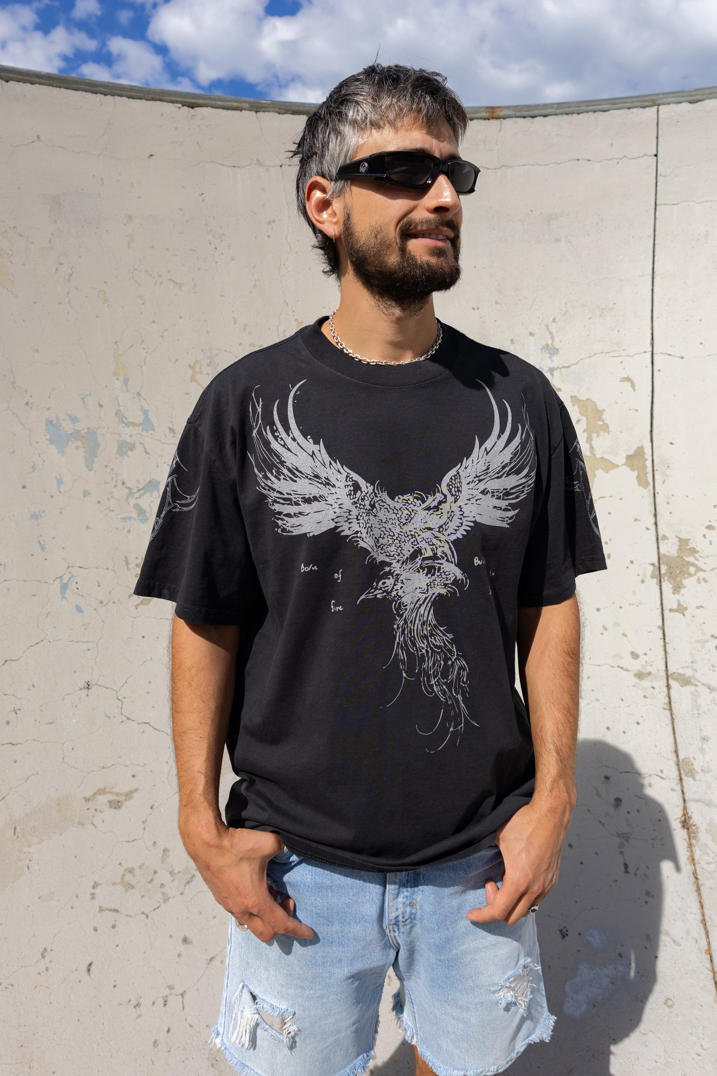 Phoenix Tee - Chrome