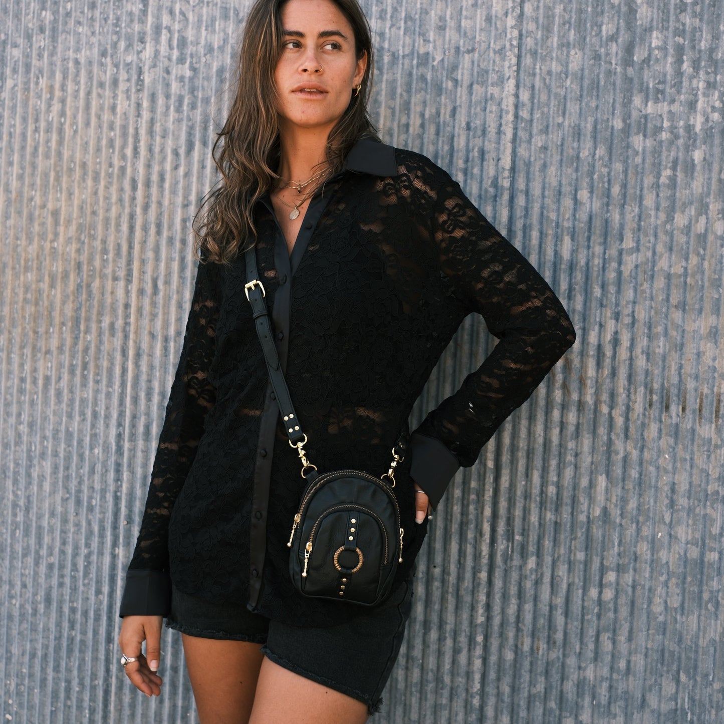 Fun Size Cross Body Bag ~ Gold