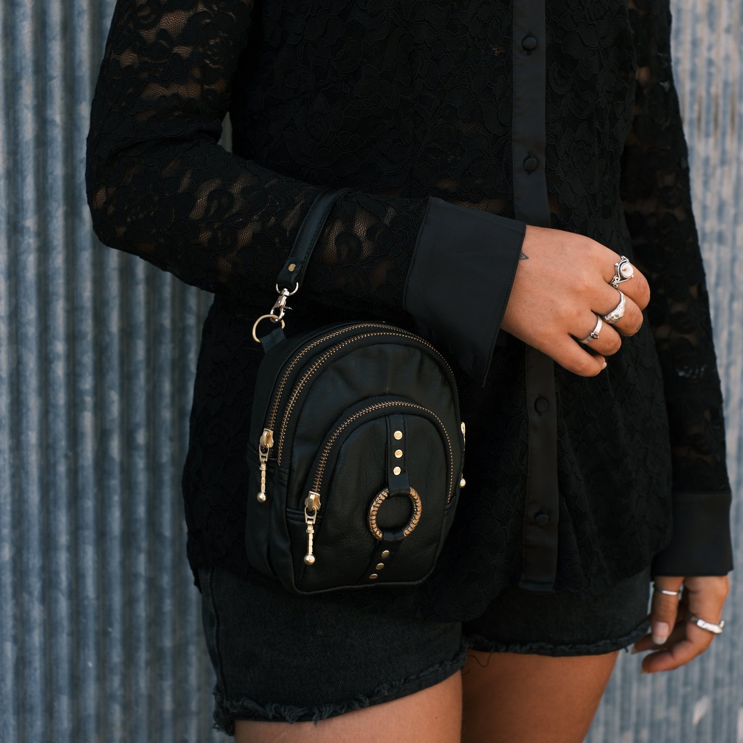 Fun Size Cross Body Bag ~ Gold