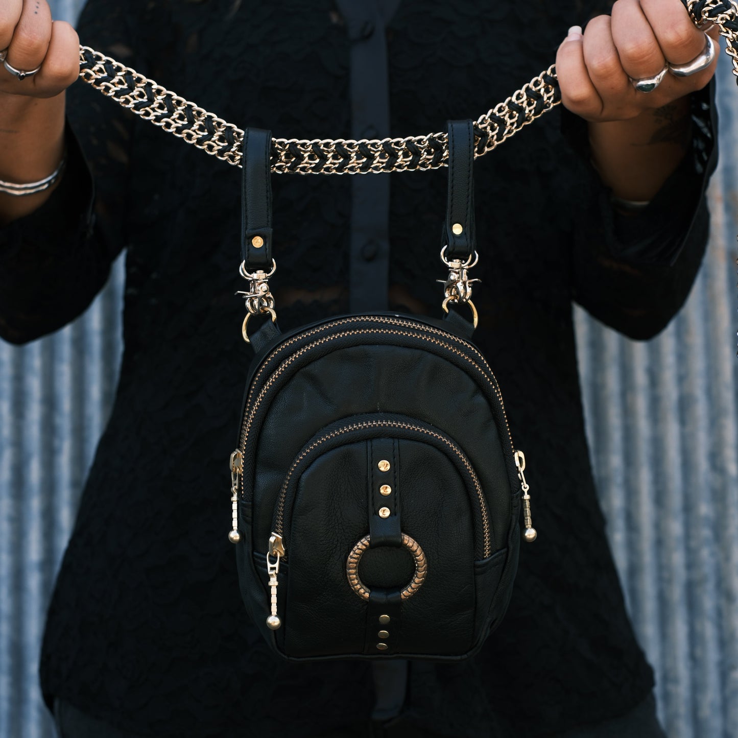 Fun Size Cross Body Bag ~ Gold