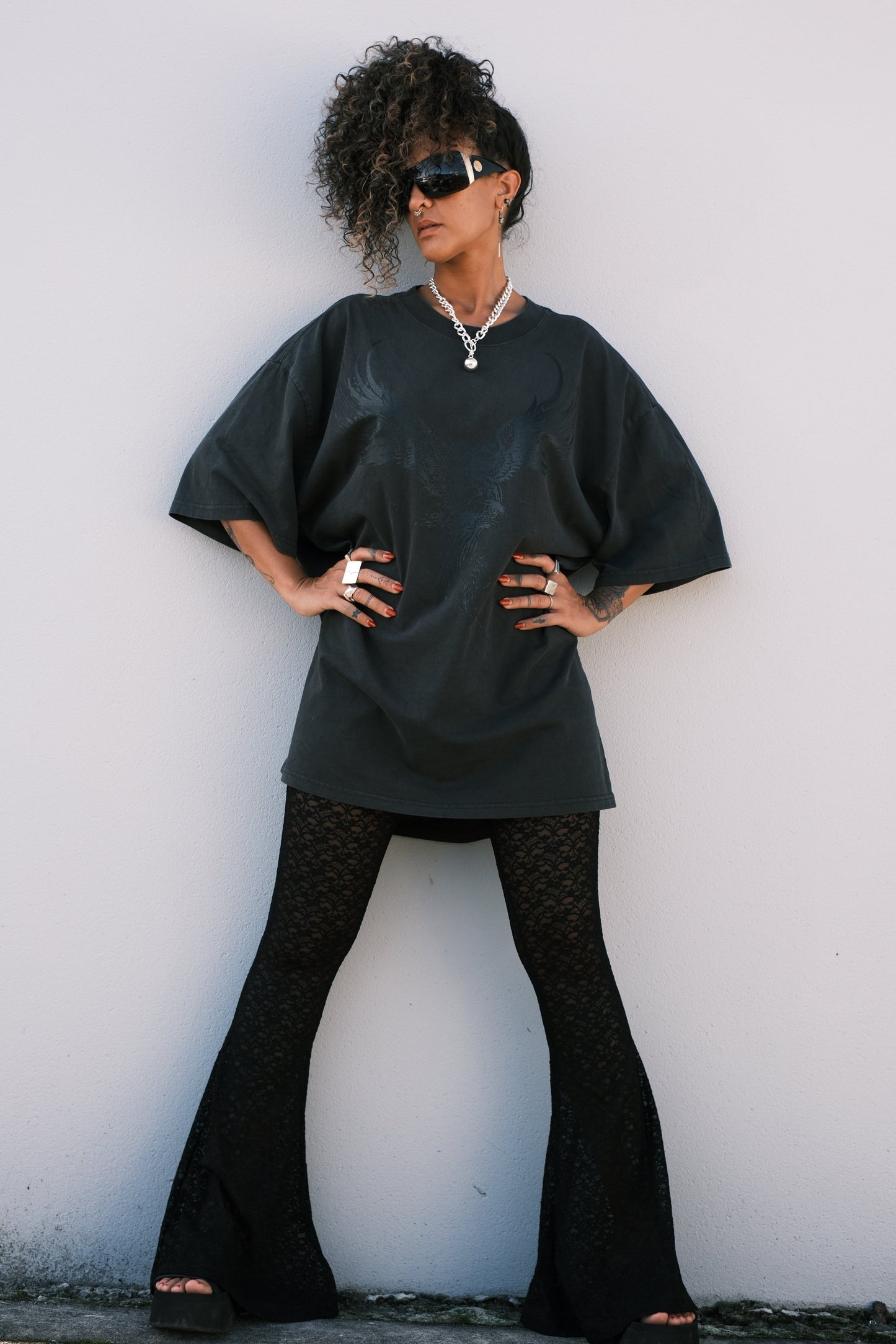 EVOLVE Lace Flares - Black