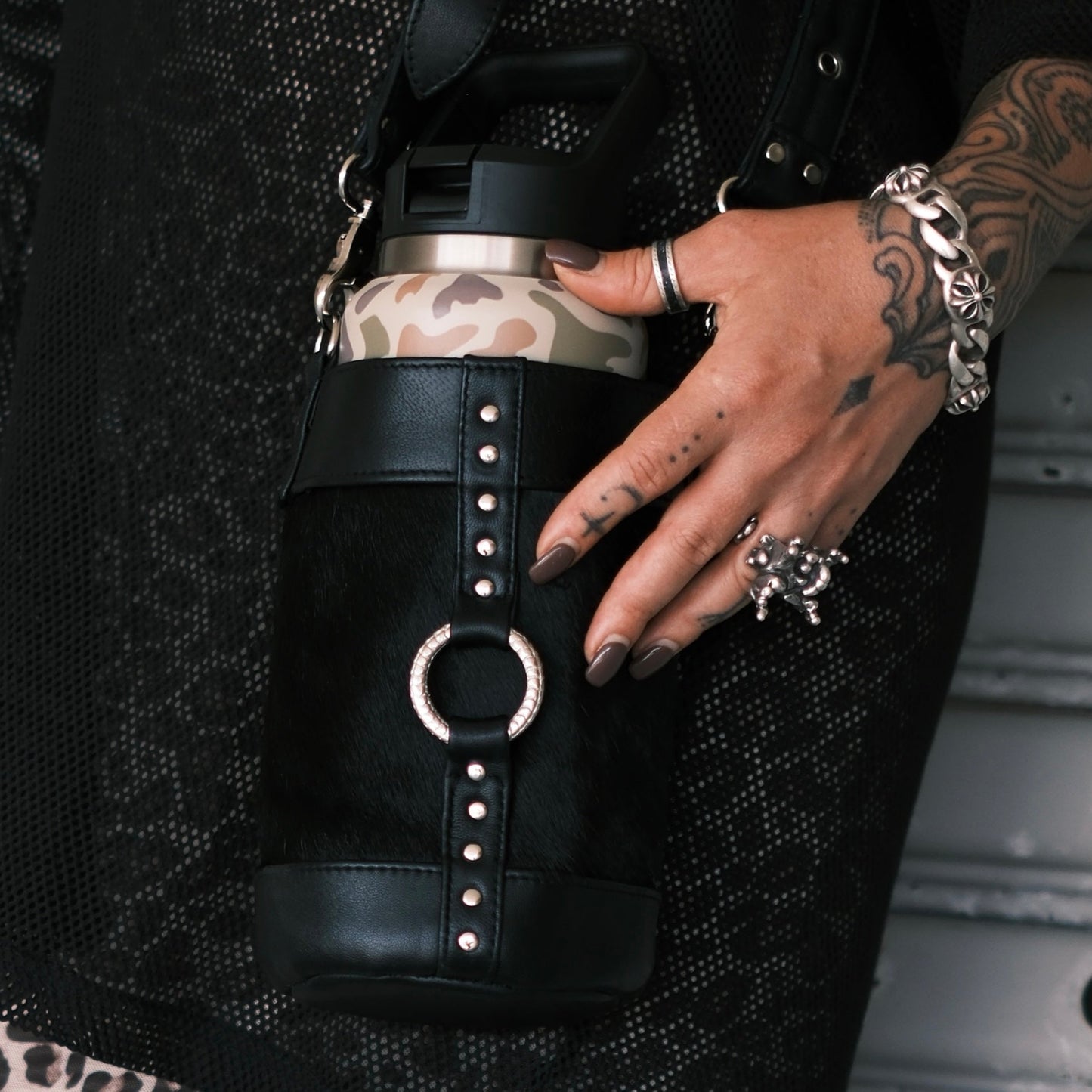 Eco Bottle Holster ~ Silver