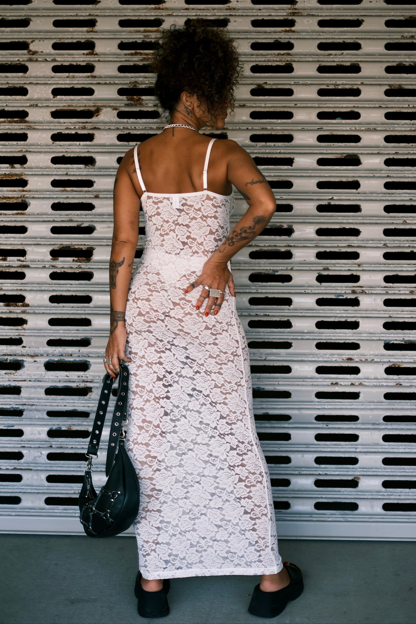 EVOLVE Lace Dress - White