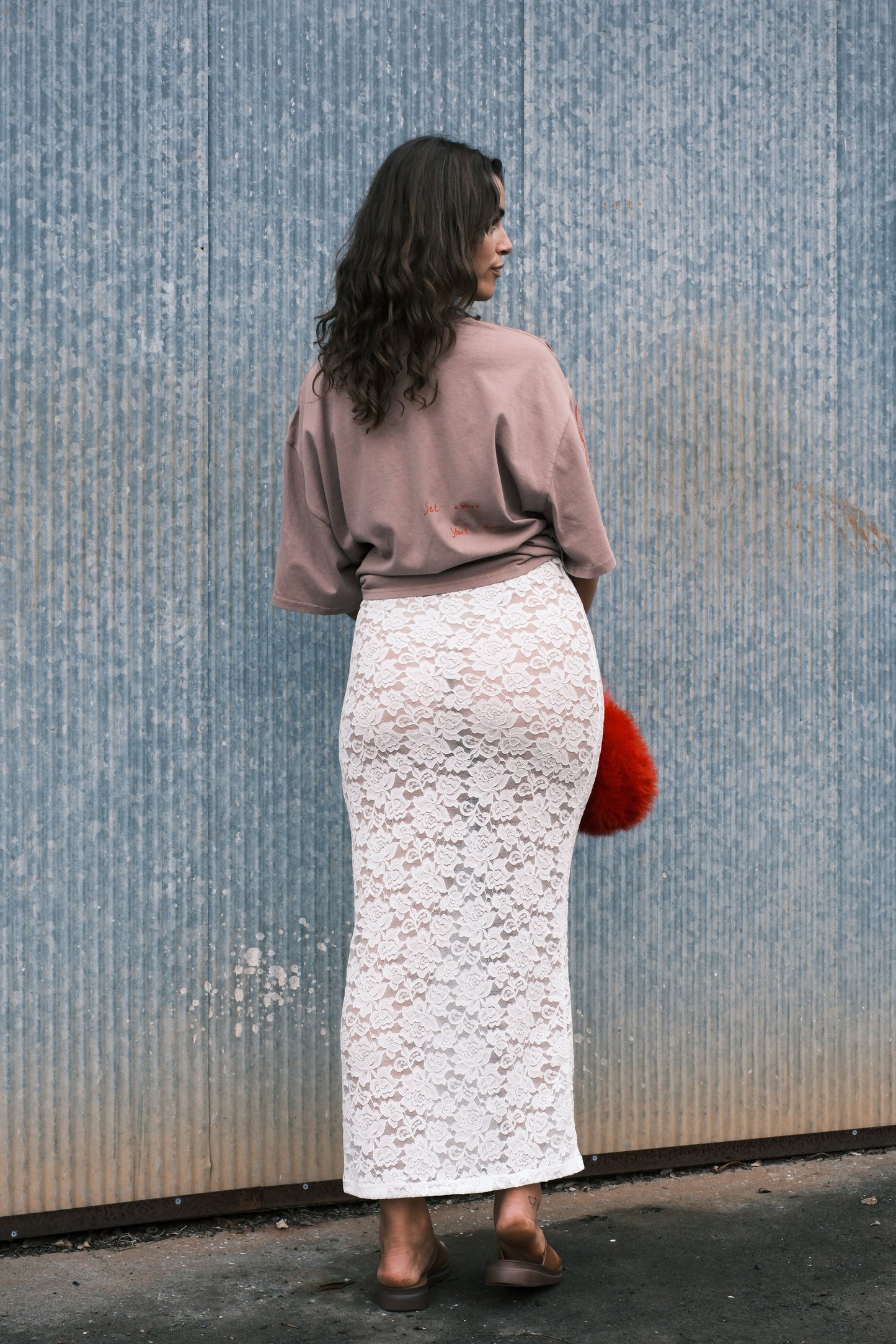 EVOLVE Lace Dress - White