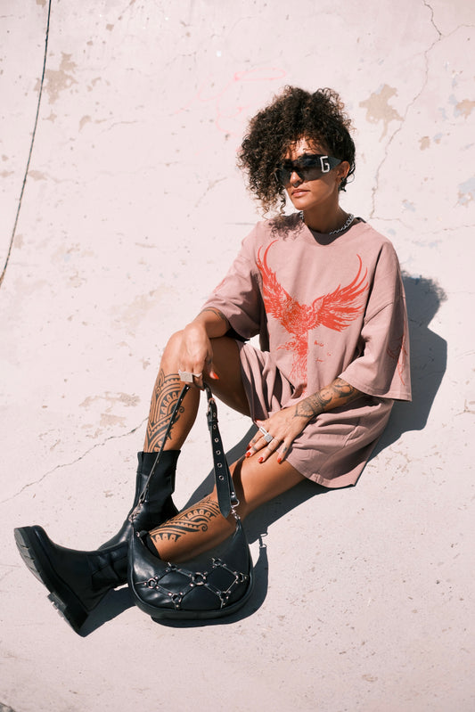 Phoenix Tee - Dusty Pink