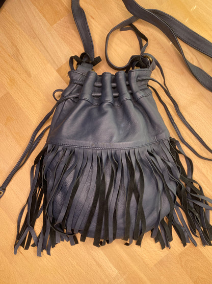 SAMPLE Navy Tassel Shoulder Bag