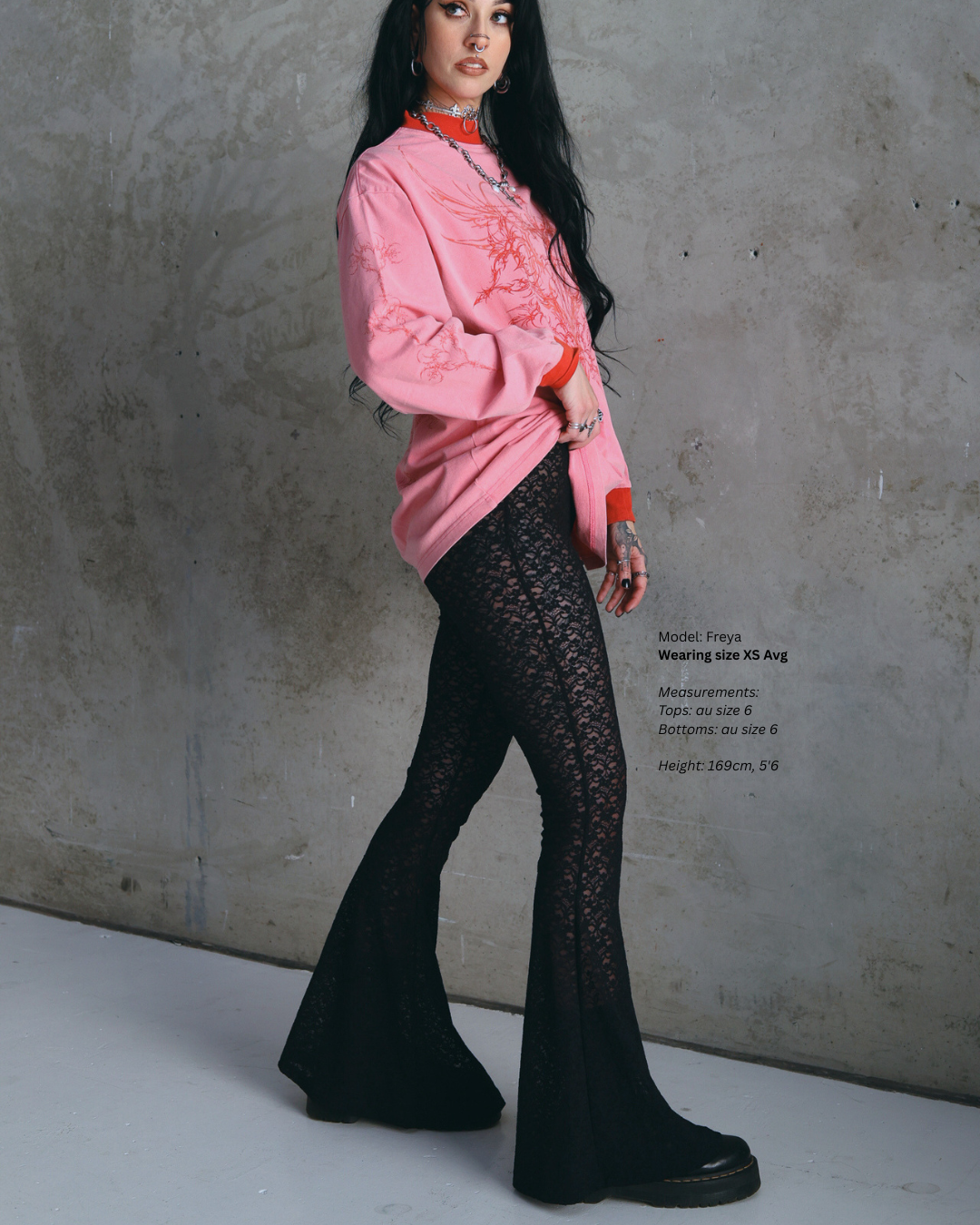 EVOLVE Lace Flares - Black