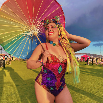 CLEARANCE SALE - Raving Rainbow Bodysuit