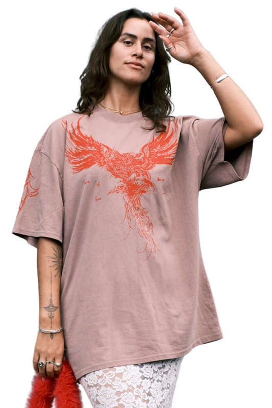 Phoenix Tee - Dusty Pink