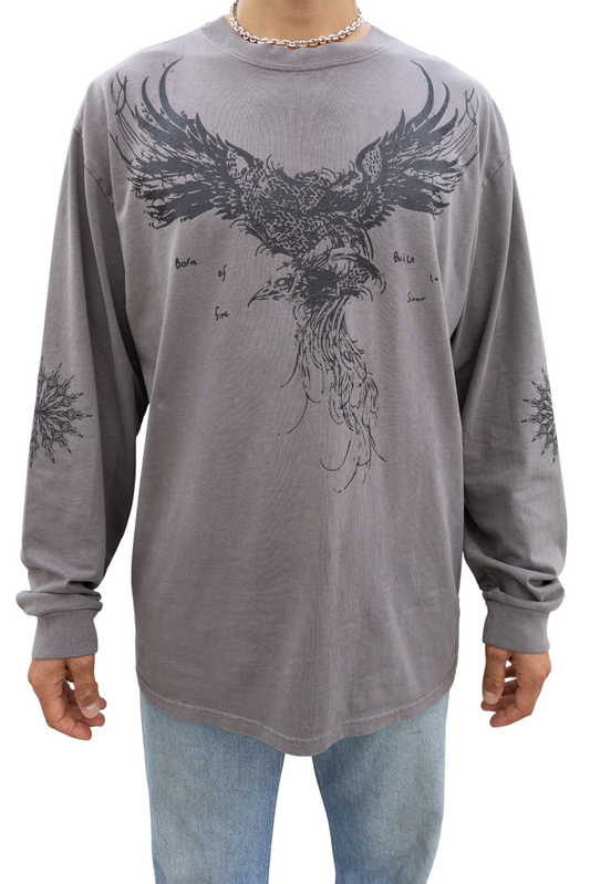 PRE ORDER Phoenix LS Tee - Faded Grey