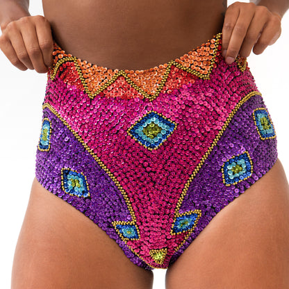 Raving Rainbow Hot Pant