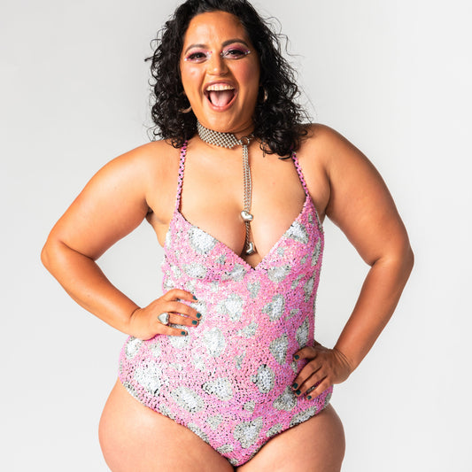 JWJP&CCYIQI Long Sleeve Sequin Bodysuit Glitter Sparkle One Piece Top with  Sheer Mesh Thong : : Clothing, Shoes & Accessories