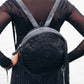 Fringed Leather Backpack | Round | Ziji The Label 